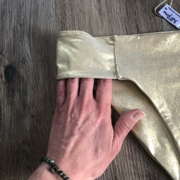 NEW Luli Fama Cosita Buena Gold Rush Bikini Bottoms - Picture 8 of 16